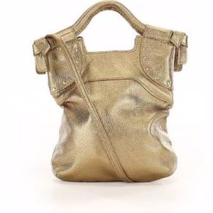 Foley + Corinna little minx gold crossbody purse